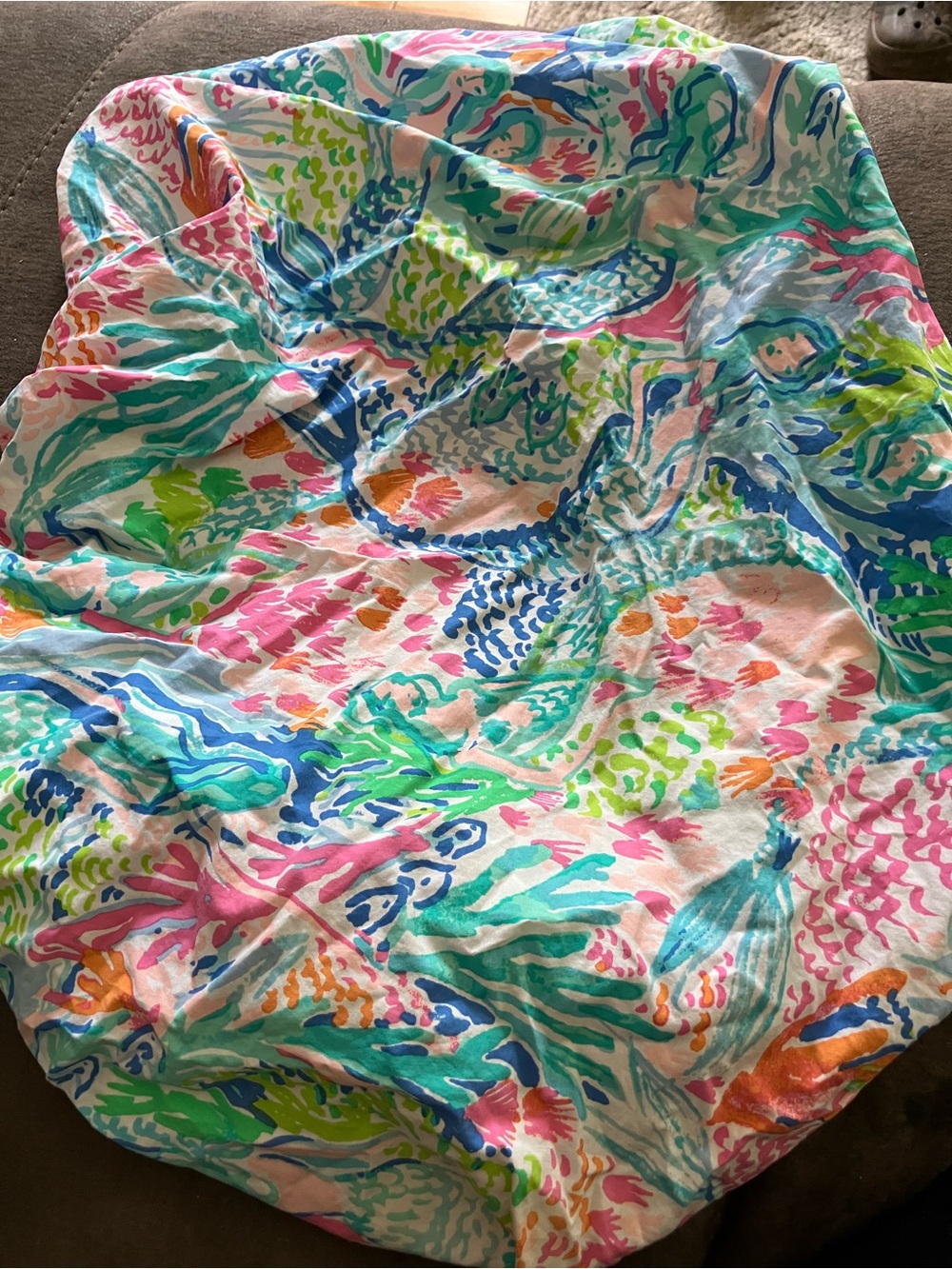 lilly pulitzer changing table bassinet pad cover